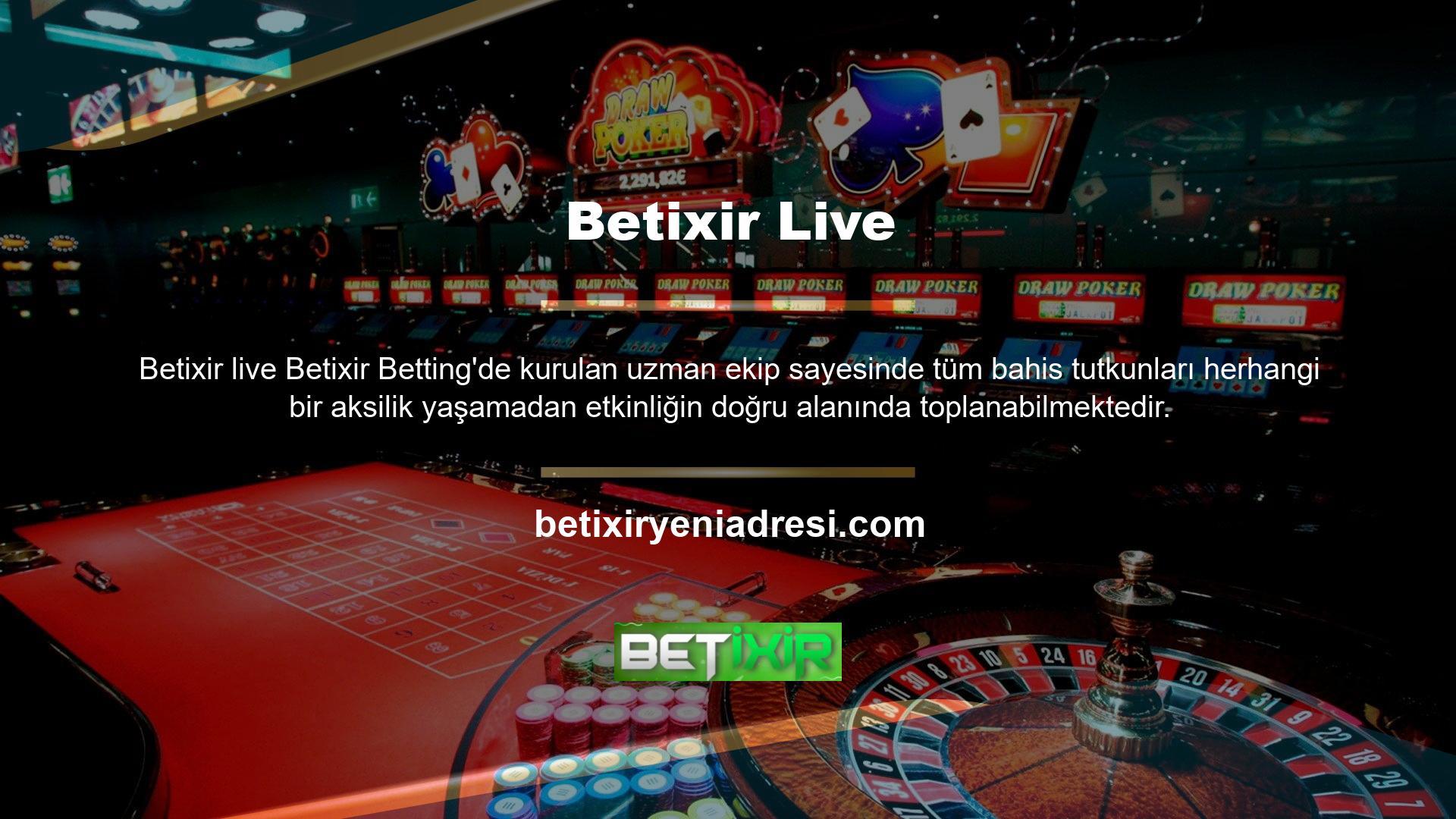 Bahisçiler, spor bahisleri ve casino oyunlarında Betixir müşteri hizmetlerinden tam olarak yararlanmak için Betixir bahis spreadlerini kullanabilirler